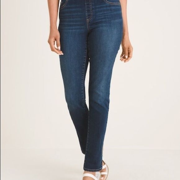 CHICOS PULL-ON JEGGINGS SIZE 10 - Picture 2 of 9
